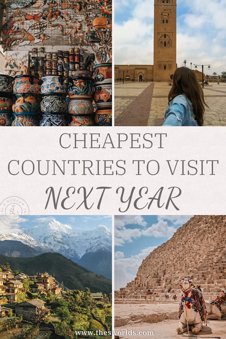 Cheapest countries to visit next year