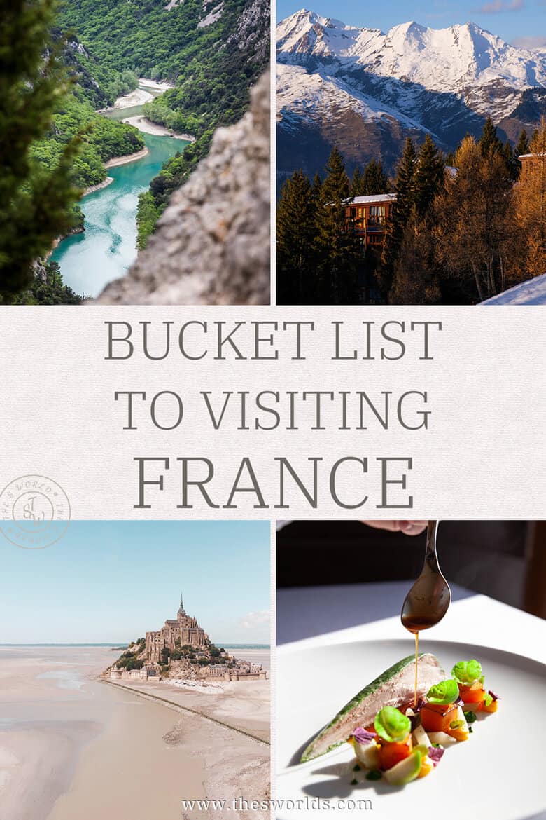 Bucket list to visiting France