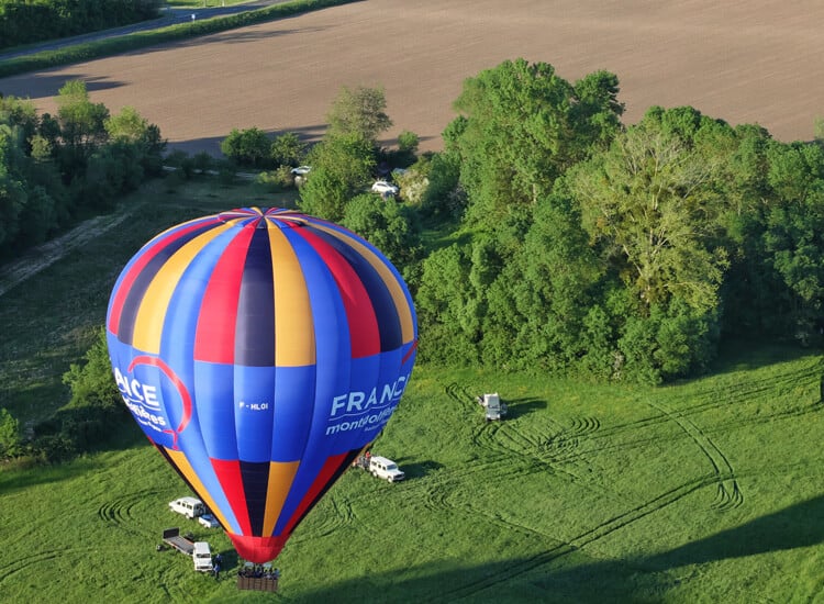 Hot air balloon ride in France