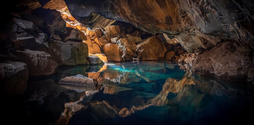 Cave full of water