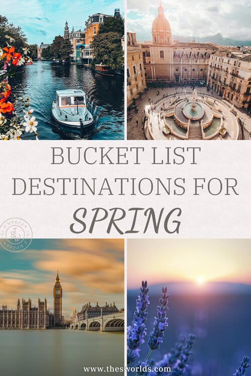 Bucket List destinations for Spring