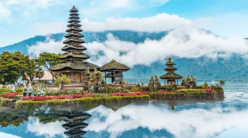 Temple near water in Bali