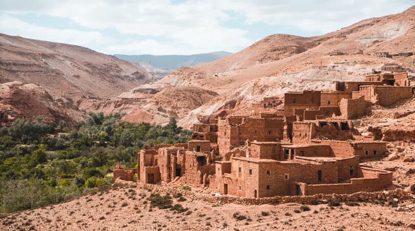 Desert buildings in Morocco