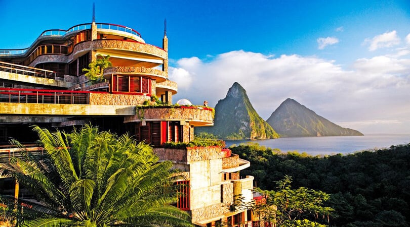 Jade mountain resorts in St Lucia