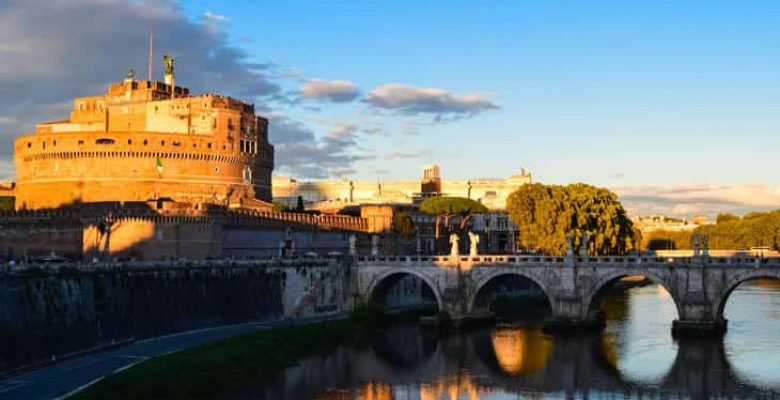 River view of Castel Sant Angelo in Rome